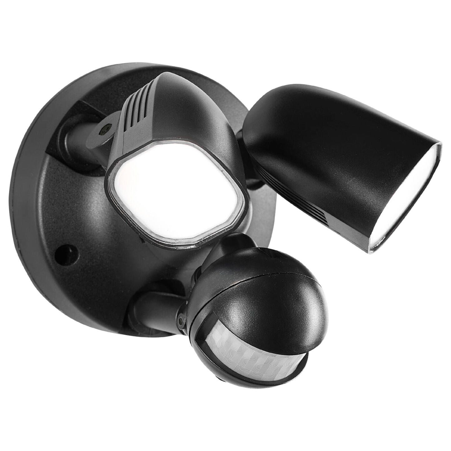 Brilliant Black Frontier B22 DIY Twin LED Security Light - 2000 Lumens