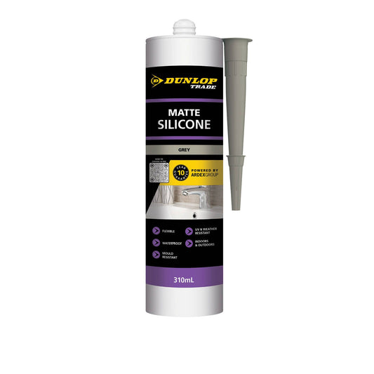 Dunlop Silicone Sealant Matte Grey 310ml