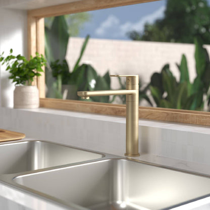 Caroma Luna Brushed Brass Lead Free Sink Mixer