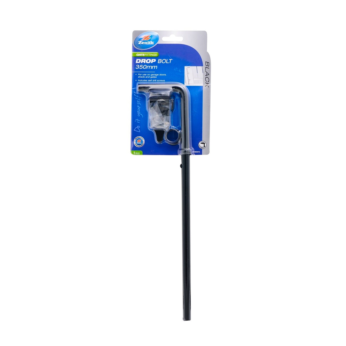 Zenith Drop Bolt - 350mm - Black