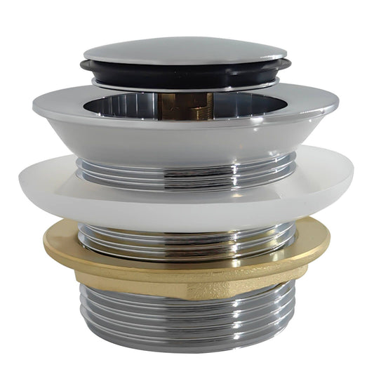 Kinetic 40mm Chrome Non Overflow Pop Up Bath Waste