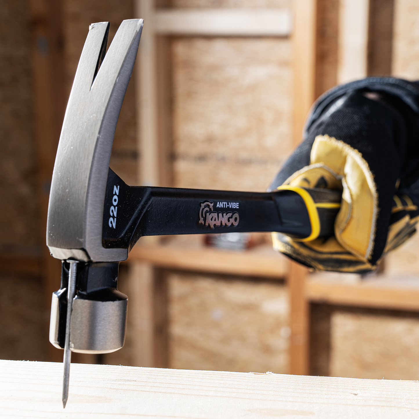Kango Steel Anti Vibe Framing Hammer - 22oz - 35 x 370mm