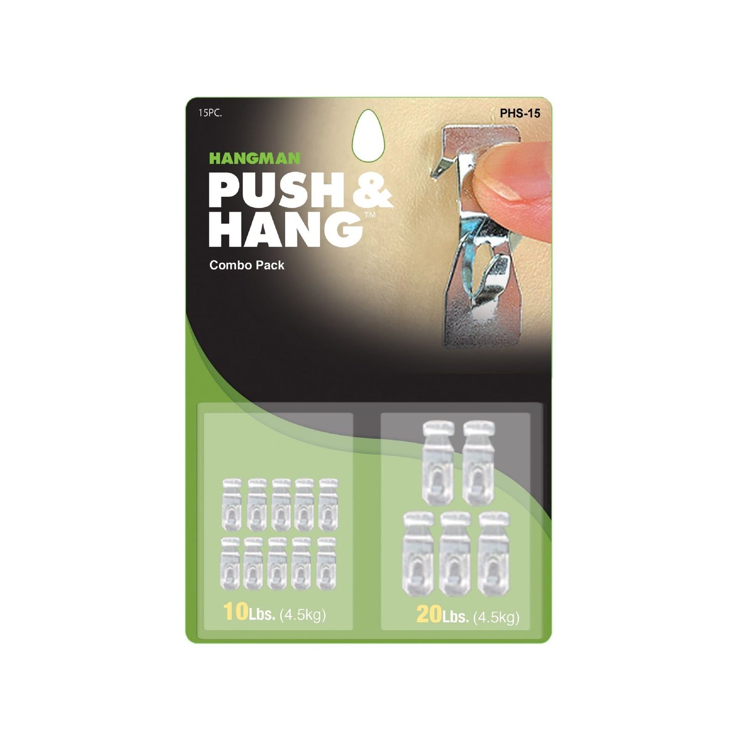 Hangman Push N Hang Picture Hanger - 5kg & 9kg