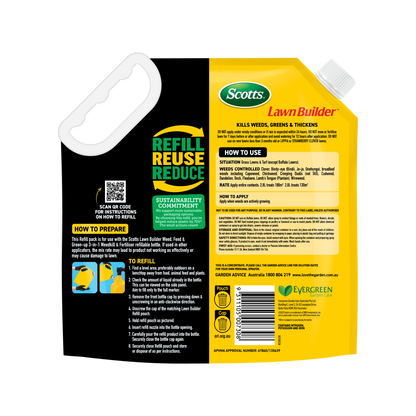 Scotts Lawn Builder Weed Feed Green Up Refill Pouch - 2.5kg