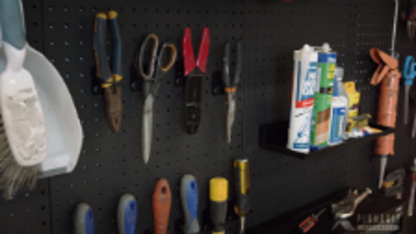 Pinnacle Black Gloss Heavy Duty Curved Pegboard Hook - 25 x 90mm - 6 Pack