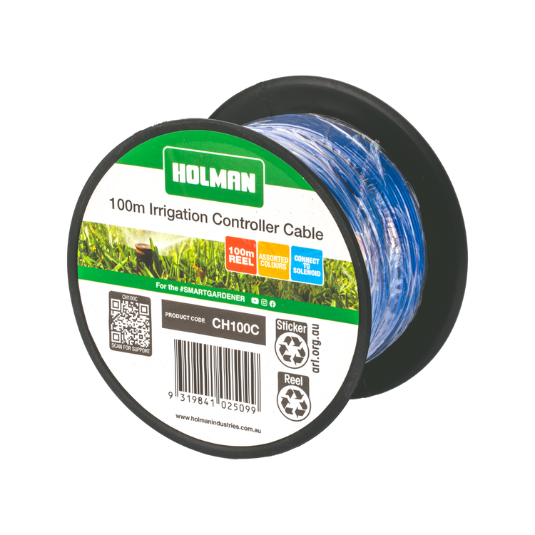 Holman 100m Irrigation Controller Cable - Assorted Colour