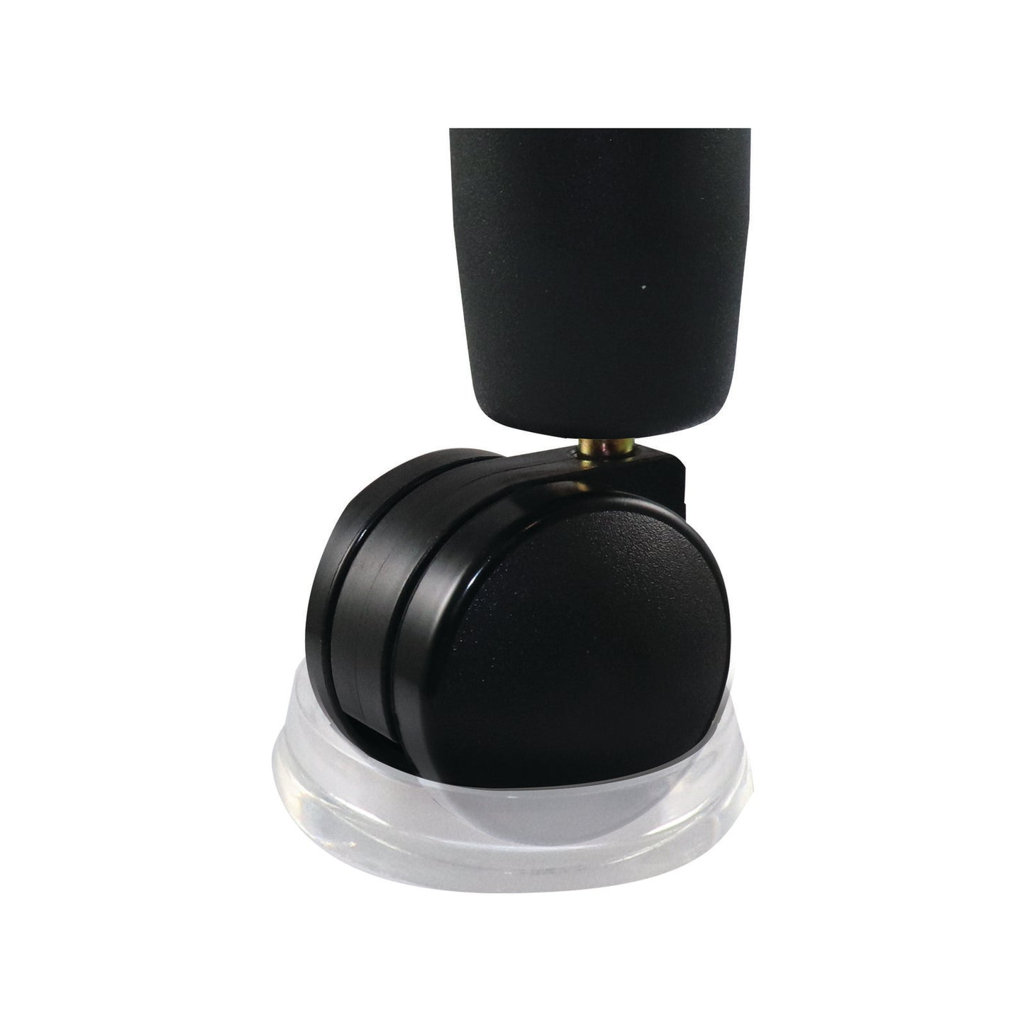 Surface Gard Clear Plastic Round Castor Cup - 37mm - 4 Pack