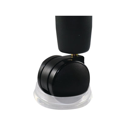 Surface Gard Clear Plastic Round Castor Cup - 37mm - 4 Pack