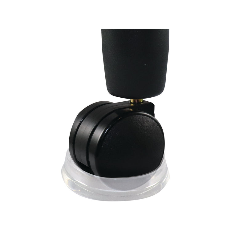 Surface Gard Clear Plastic Round Castor Cup 37mm 4 Pack