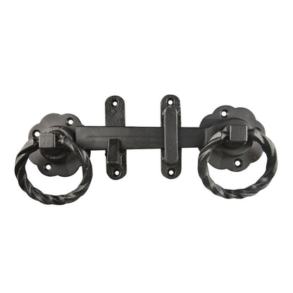 Pinnacle Gothic Ring Gate Latch Set - 175mm - Black