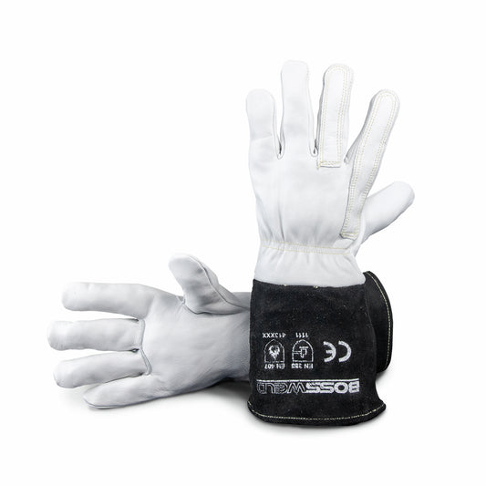 Bossweld Long Tig Welding Gloves - 34cm