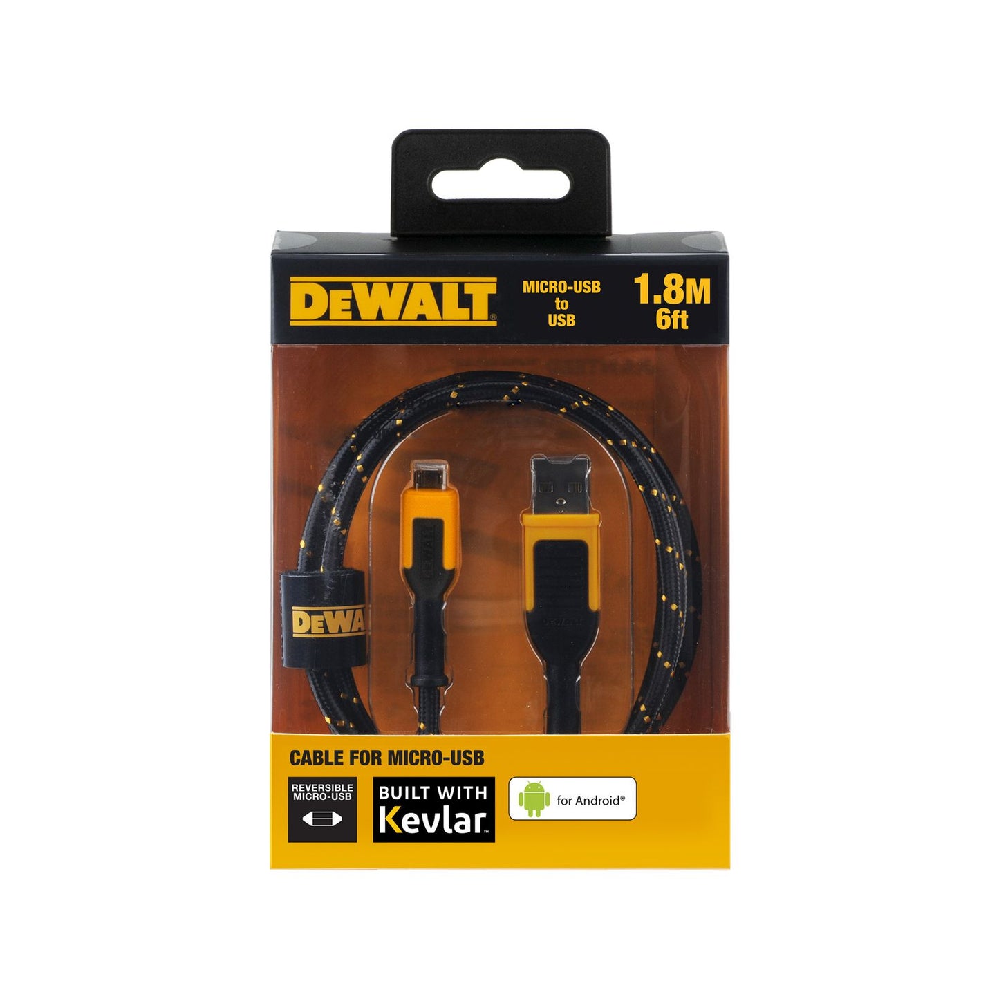 Dewalt Micro USB to USB Charging Cable - 1.8m