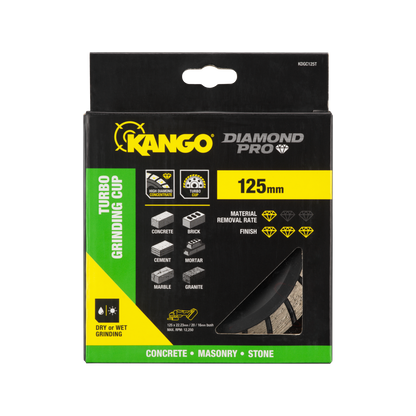 Kango Turbo Diamond Grinding Cup - 125mm