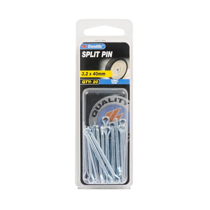 Zenith Split Pins - 3.2 x 40mm - 20 Pack