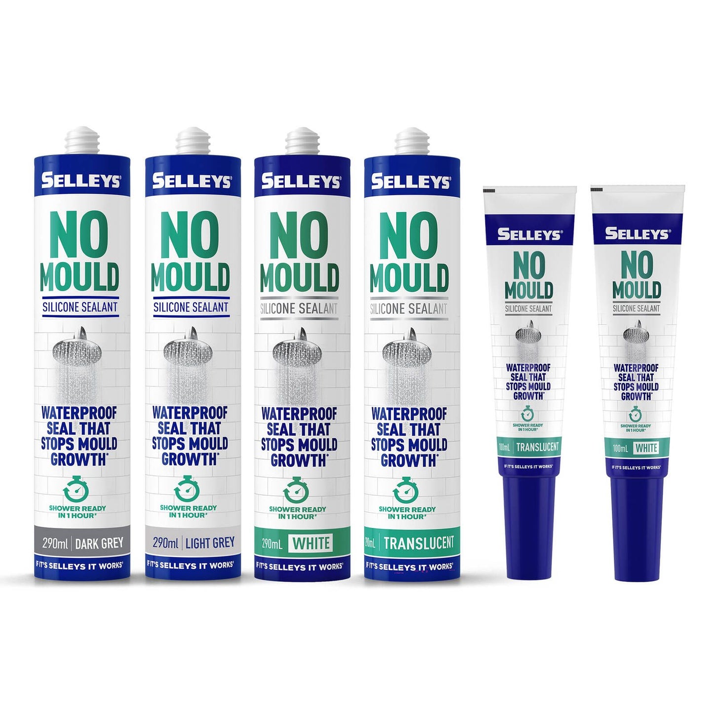 Selleys No Mould Resistant Silicone Sealant - 290ml - Translucent