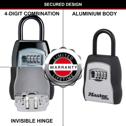 Master Lock Portable Key Storage Safe - 83mm Steel - Weather Resistant