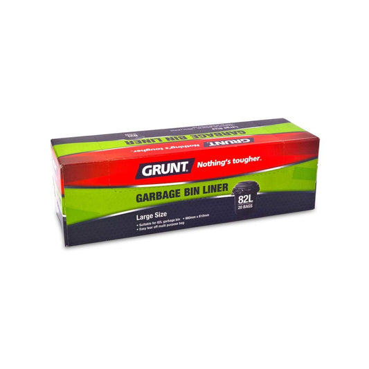 Grunt Garbage Bin Liners - 82L - 20 Pack