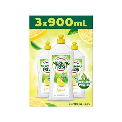 Morning Fresh Lemon Dishwashing Liquid - 900ml - 3 Pack