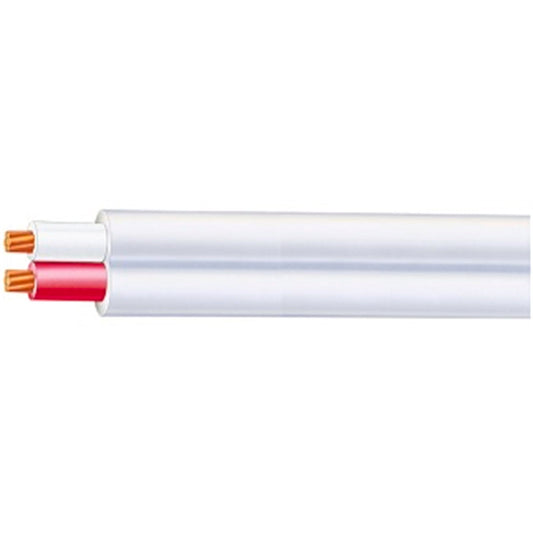 CACP 2 Core Twin Active Electric Cable - 1.5mm - 1m - White