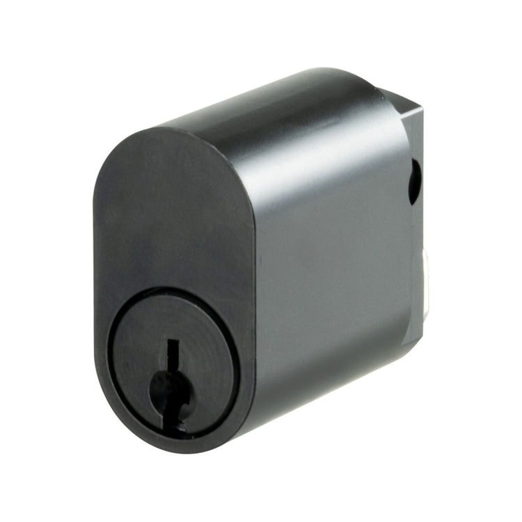 Rolltrak Commercial Security Oval Cylinder Lock - Matte Black