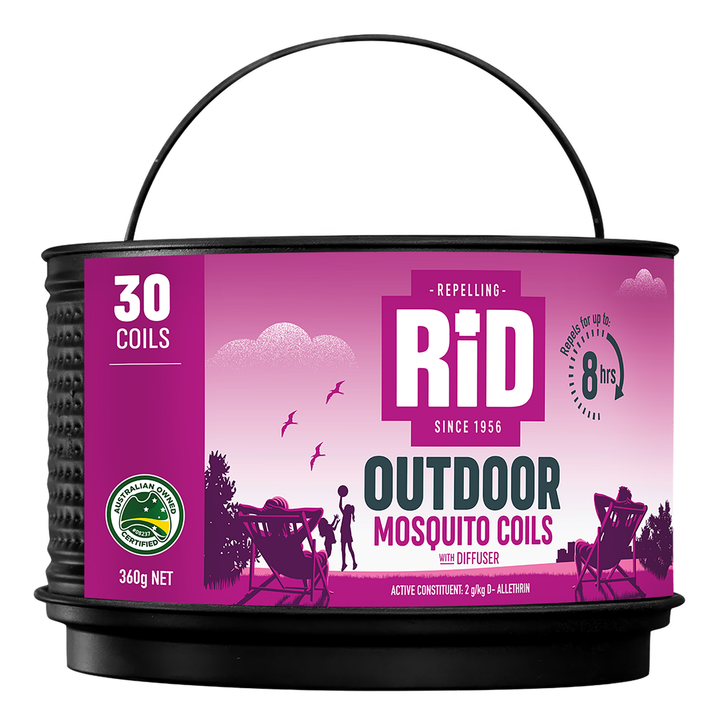 Rid Insect Repellent Outdoor Mosquito Coils - 30 Pack