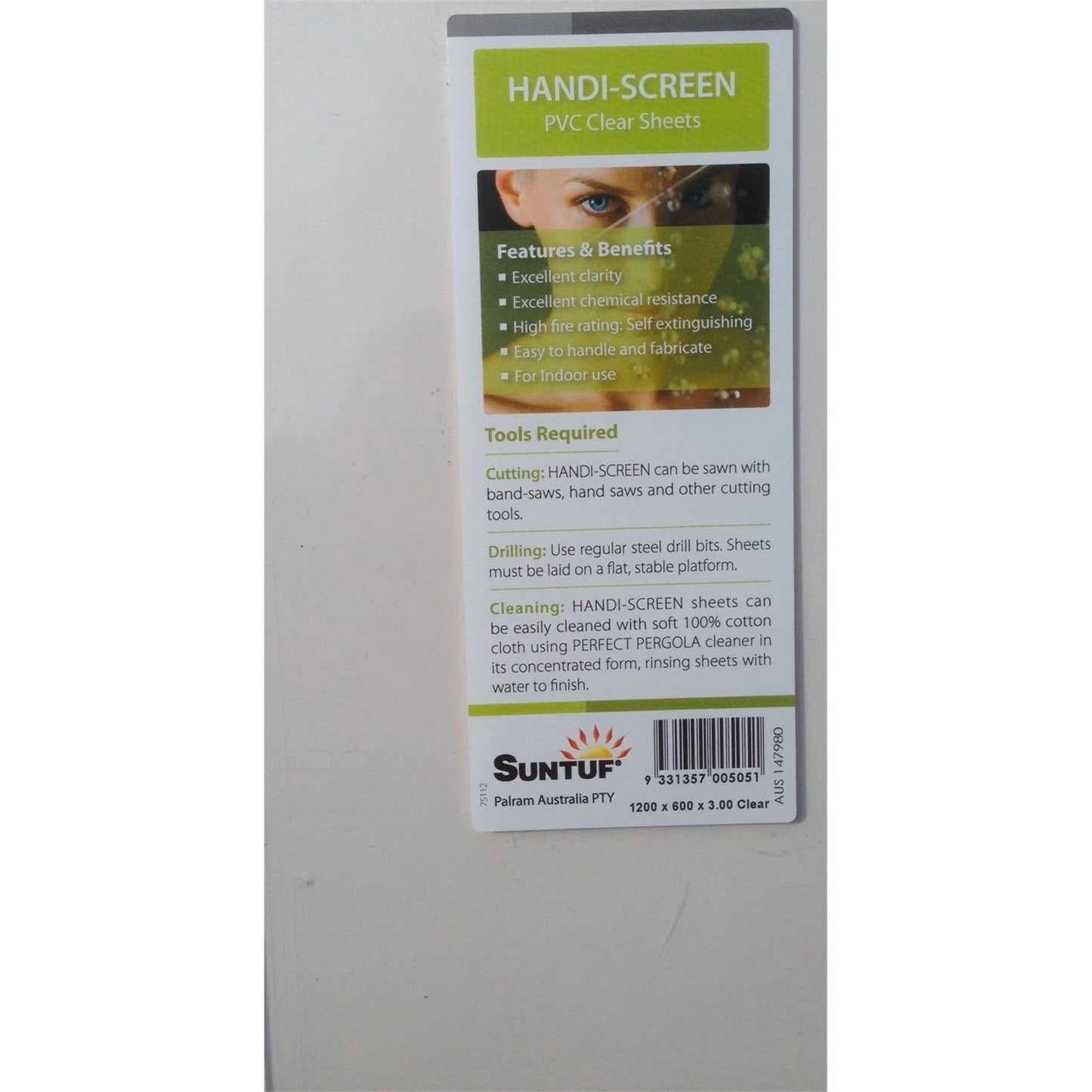 Suntuf Handisheet - 600 x 1200 x 3mm - Clear