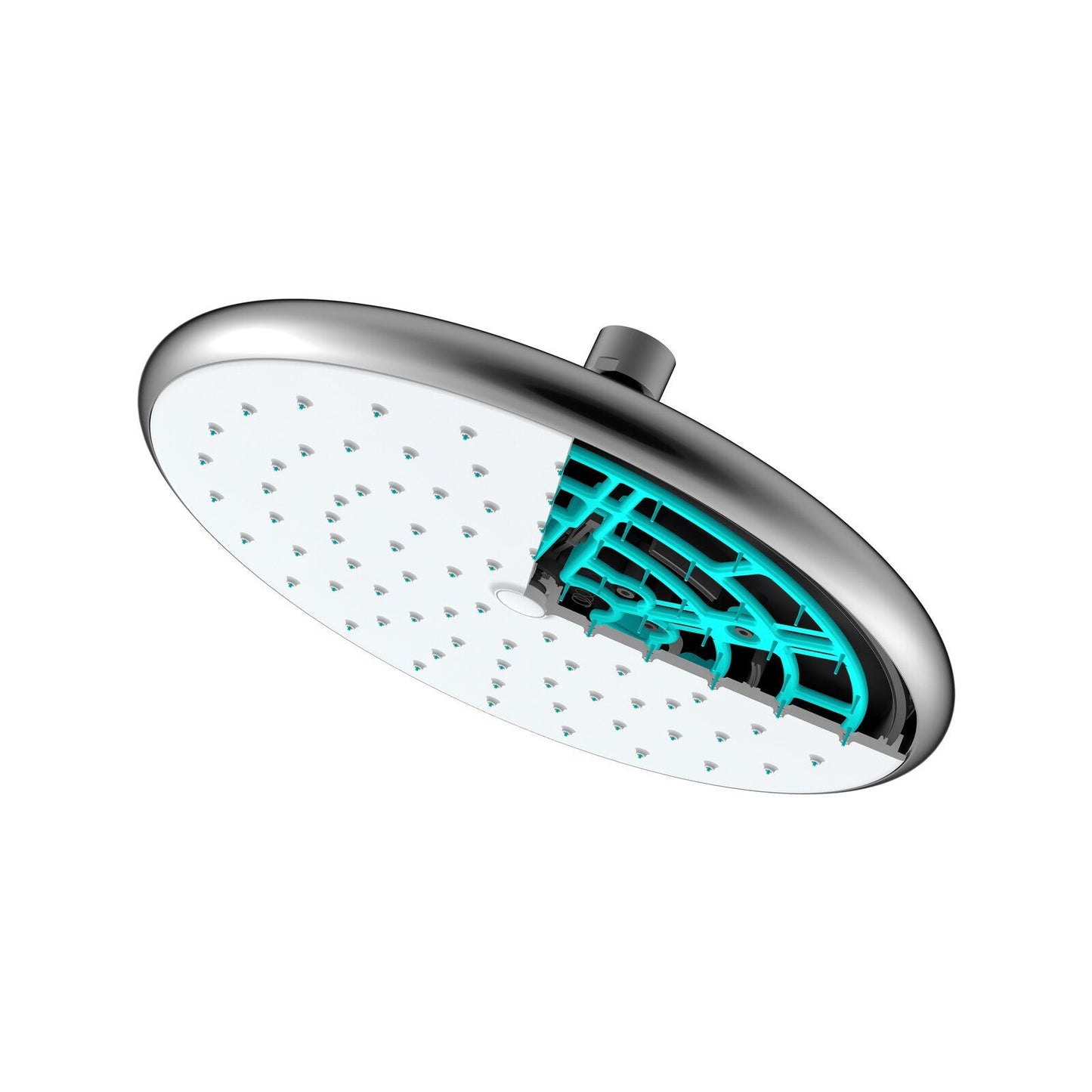 Revolution Chrome Self Cleaning Overhead Rain Shower - 350 x 420mm