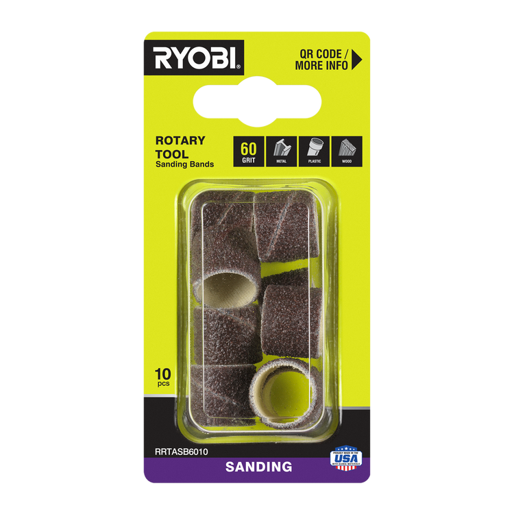 Ryobi 60 Grit Sanding Band 10 Pack