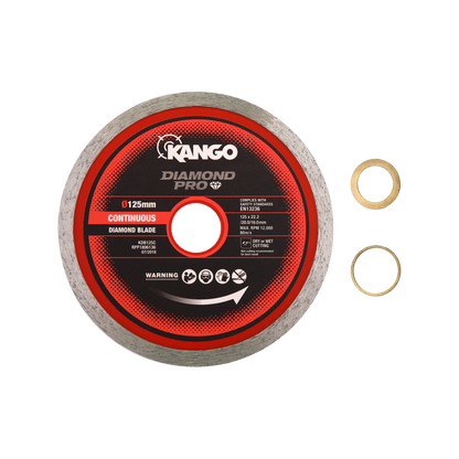 Kango Diamond Saw Blade - 125mm - Continuous Rim - Smooth Cut