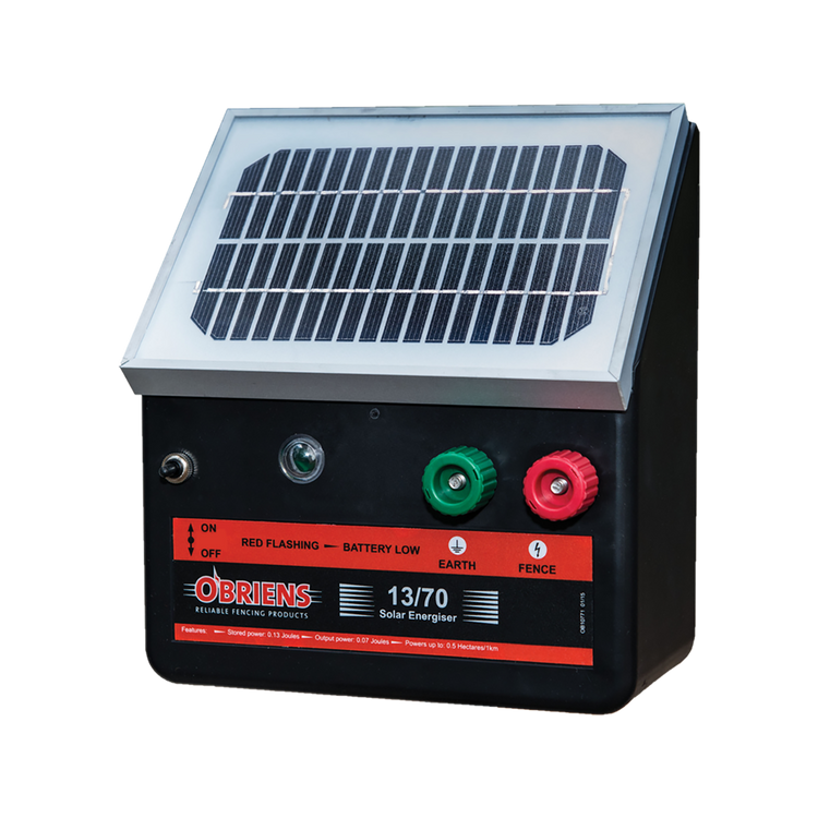 O'Briens Electric Fencing Solar Energiser - 250mm