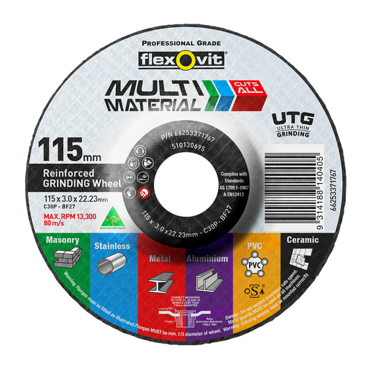 Flexovit Grinding Wheel - 115mm x 22mm