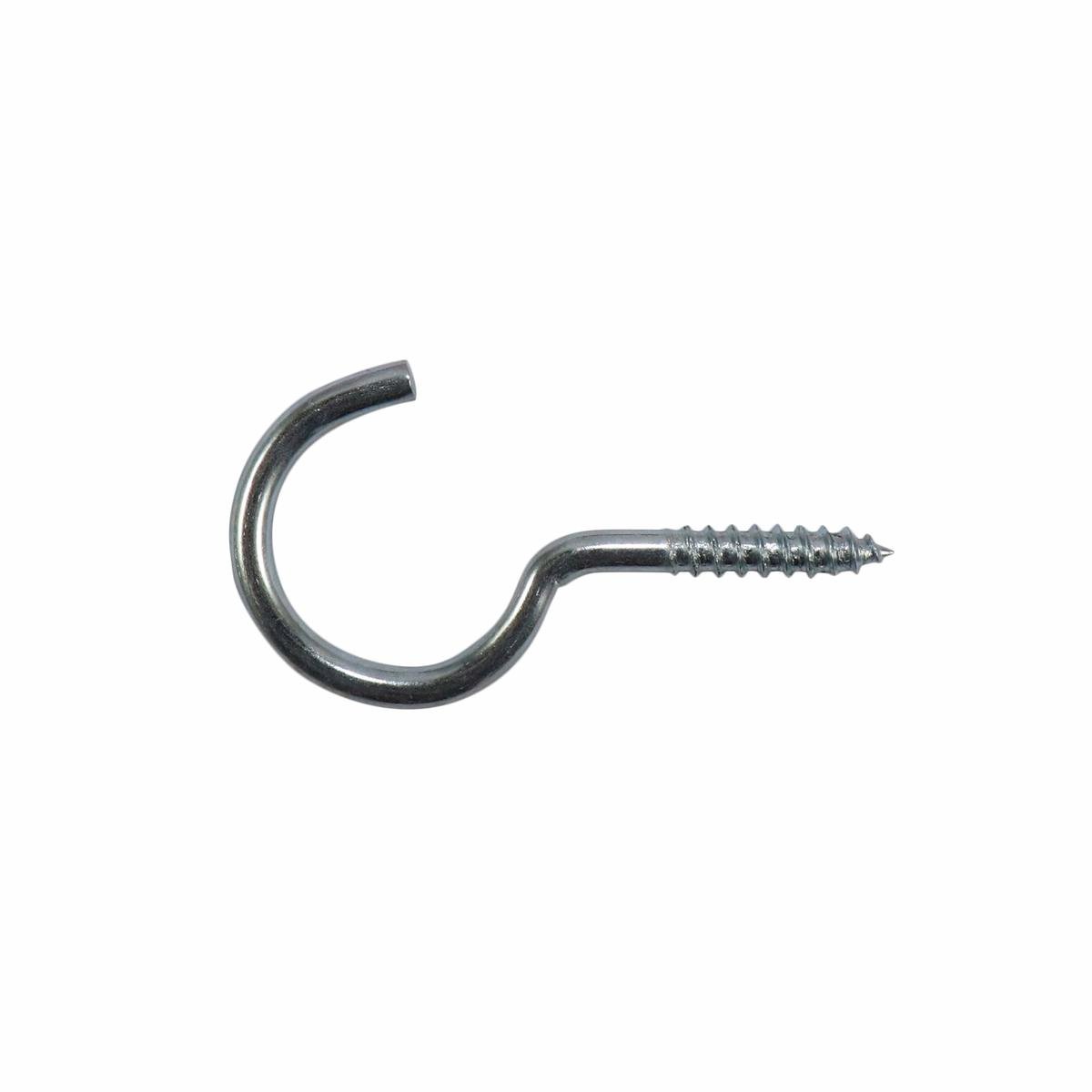 Everhang Zinc Plated Round Hook 25 Pack - 19 x 3.3mm - Silver