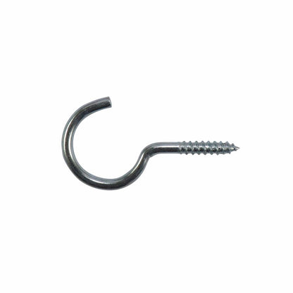 Everhang Zinc Plated Round Hook 25 Pack - 19 x 3.3mm - Silver