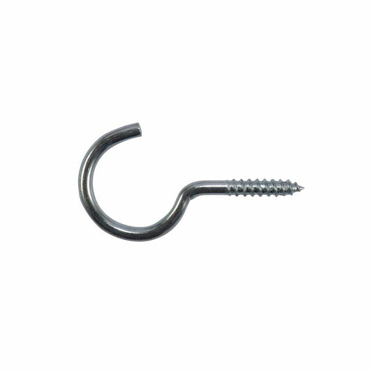 Everhang Zinc Plated Round Hook 25 Pack - 19 x 3.3mm - Silver