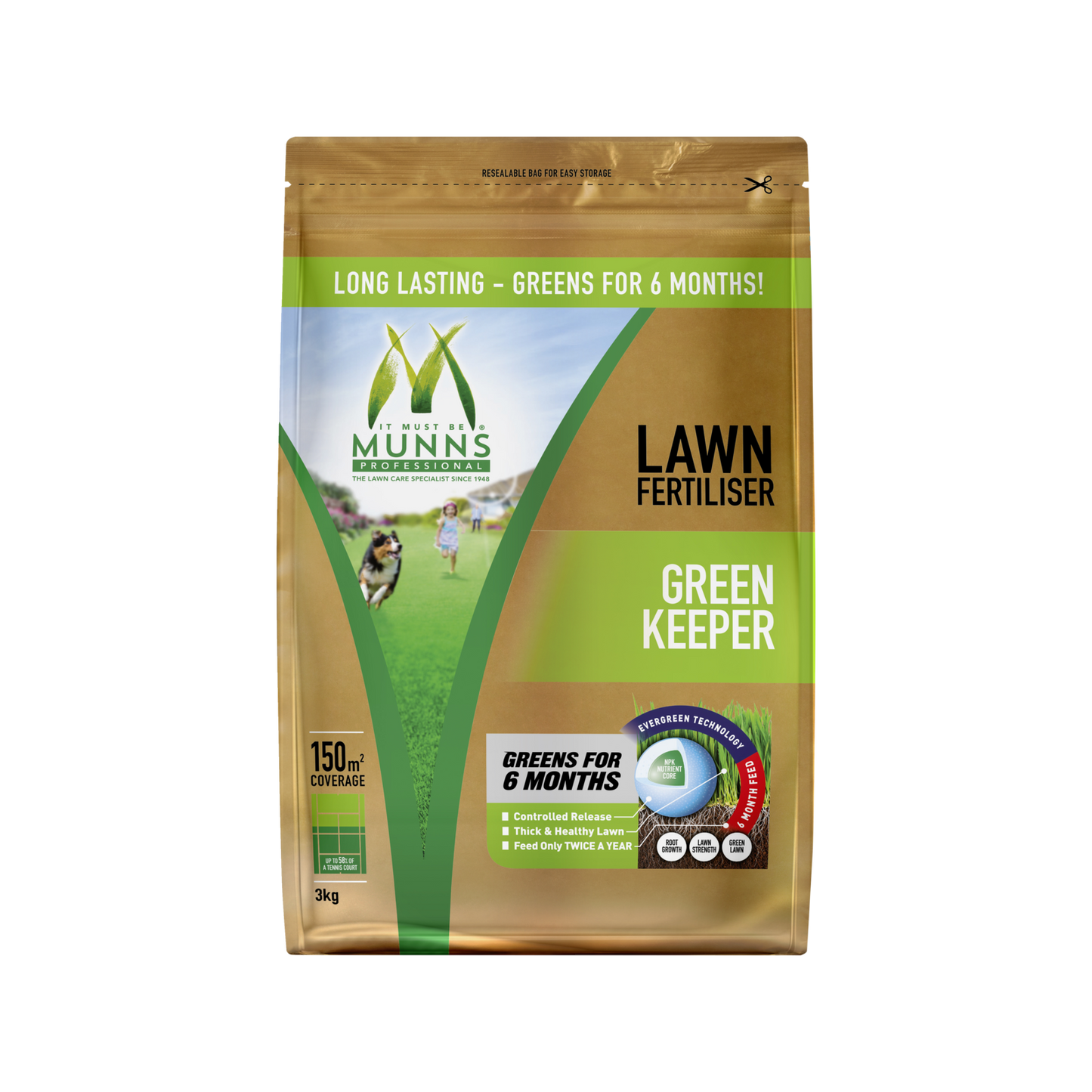 Munns Professional Lawn Fertiliser - 3kg