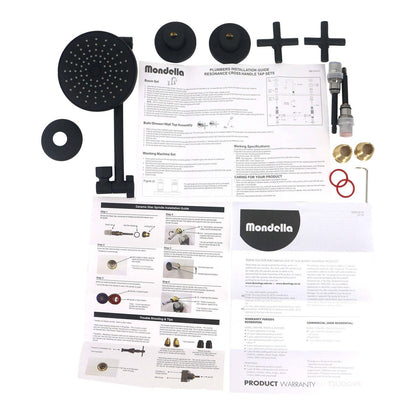 Mondella Wels Shower Set Matte Black