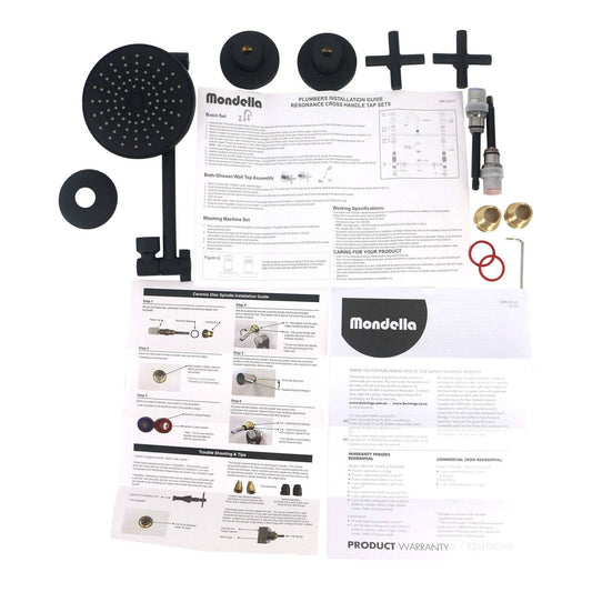 Mondella Wels Shower Set Matte Black