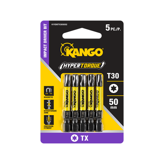 Kango Impact Driver Bit T30 50mm 5 Pack