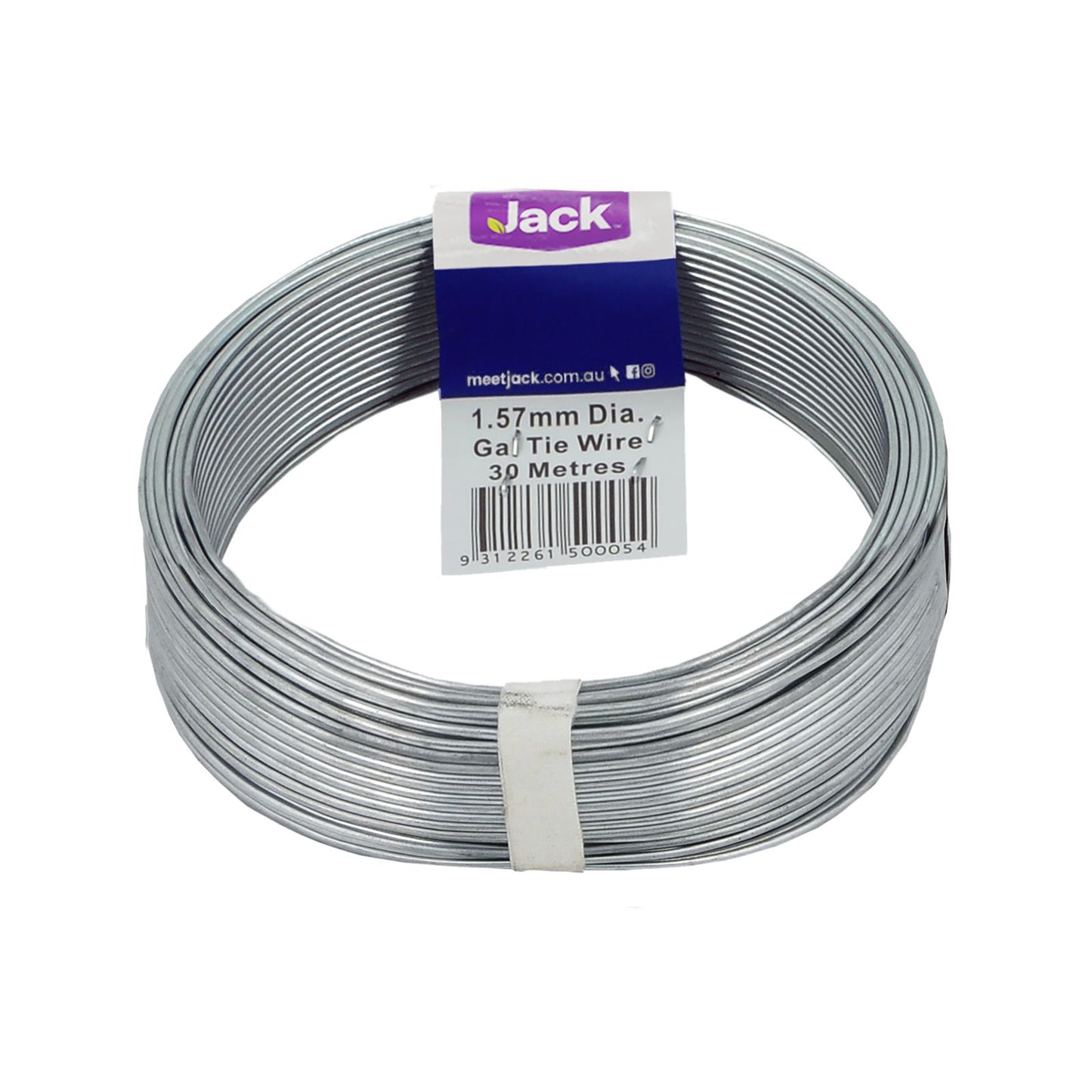 Jack Tie Wire Galvanised - 1.57mm x 30m