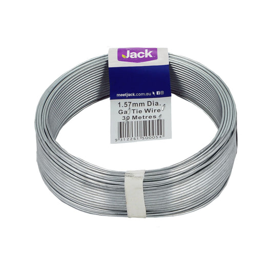 Jack Tie Wire Galvanised - 1.57mm x 30m