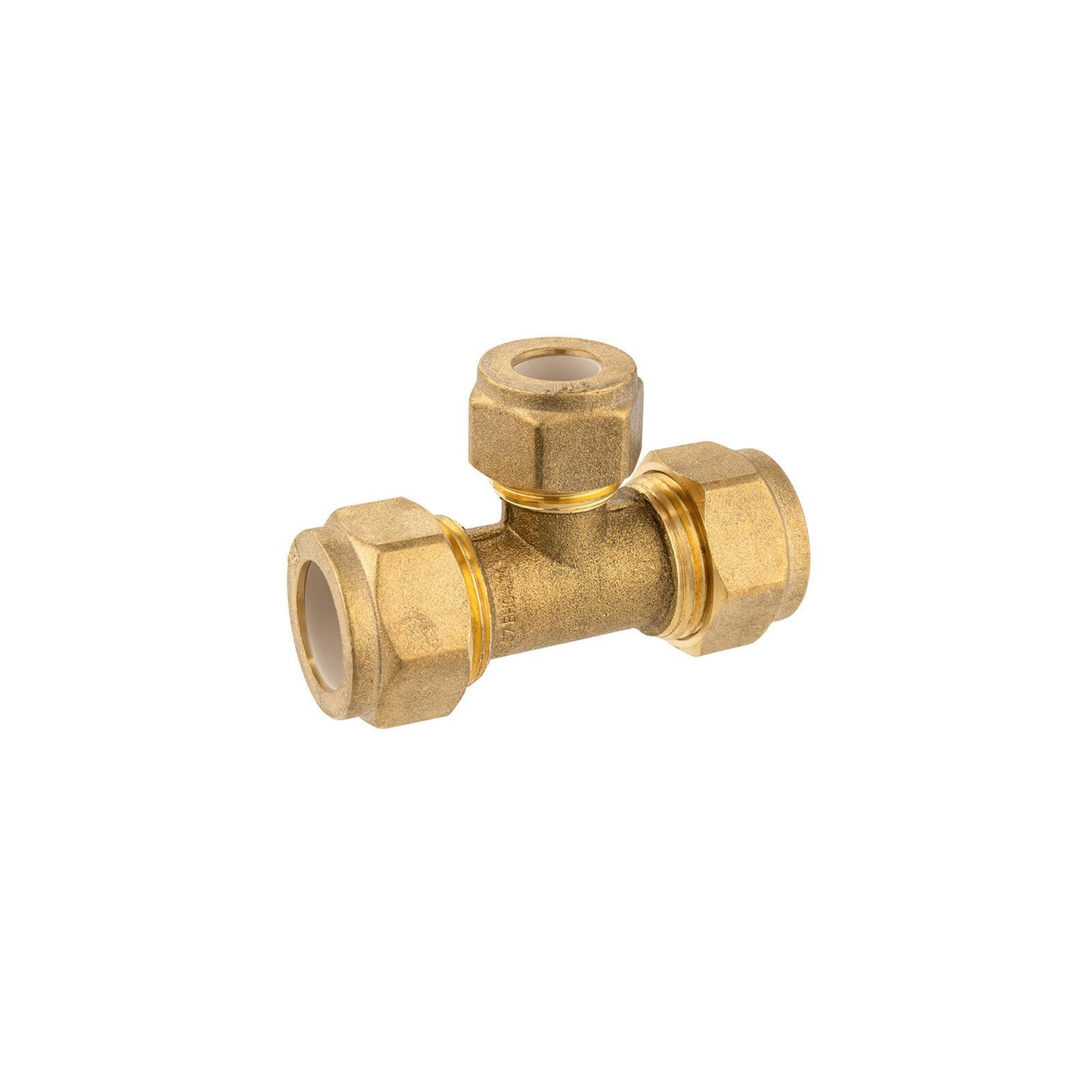 Brasshards Brass Compression Tee - 20c x 20c x 15c