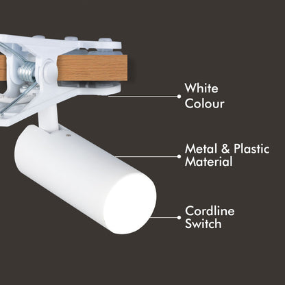 Verve Design LED Clip Lamp - 4.5W - 145 x 90 x 130mm - White