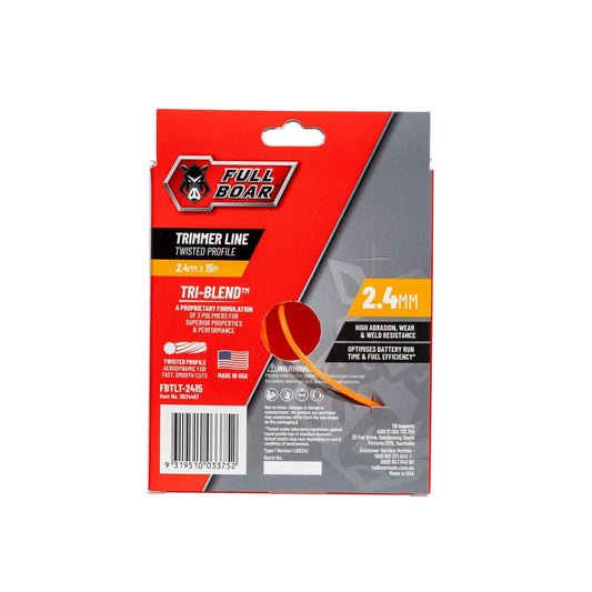 Full Boar Trimmer Line - 2.4mm x 15m