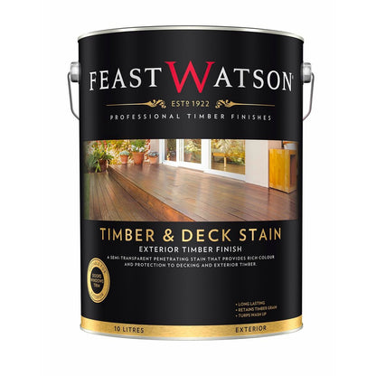 Feast Watson Decking Stain - 10L - Taman Merbau - Rich Colour