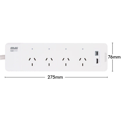 Arlec Grid Connect Smart Powerboard - 4 Outlet - White