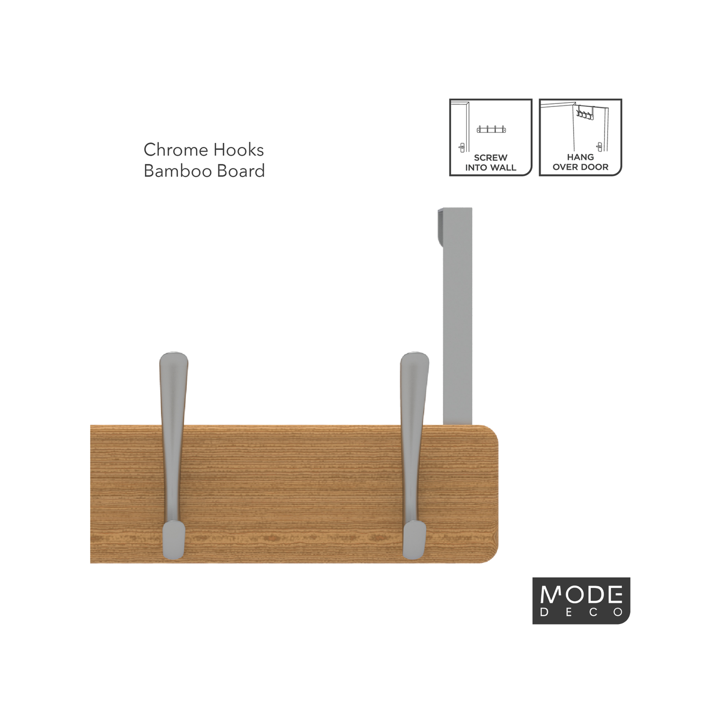 Mode Over Door Hanger - 4 Hooks - 450 x 70mm