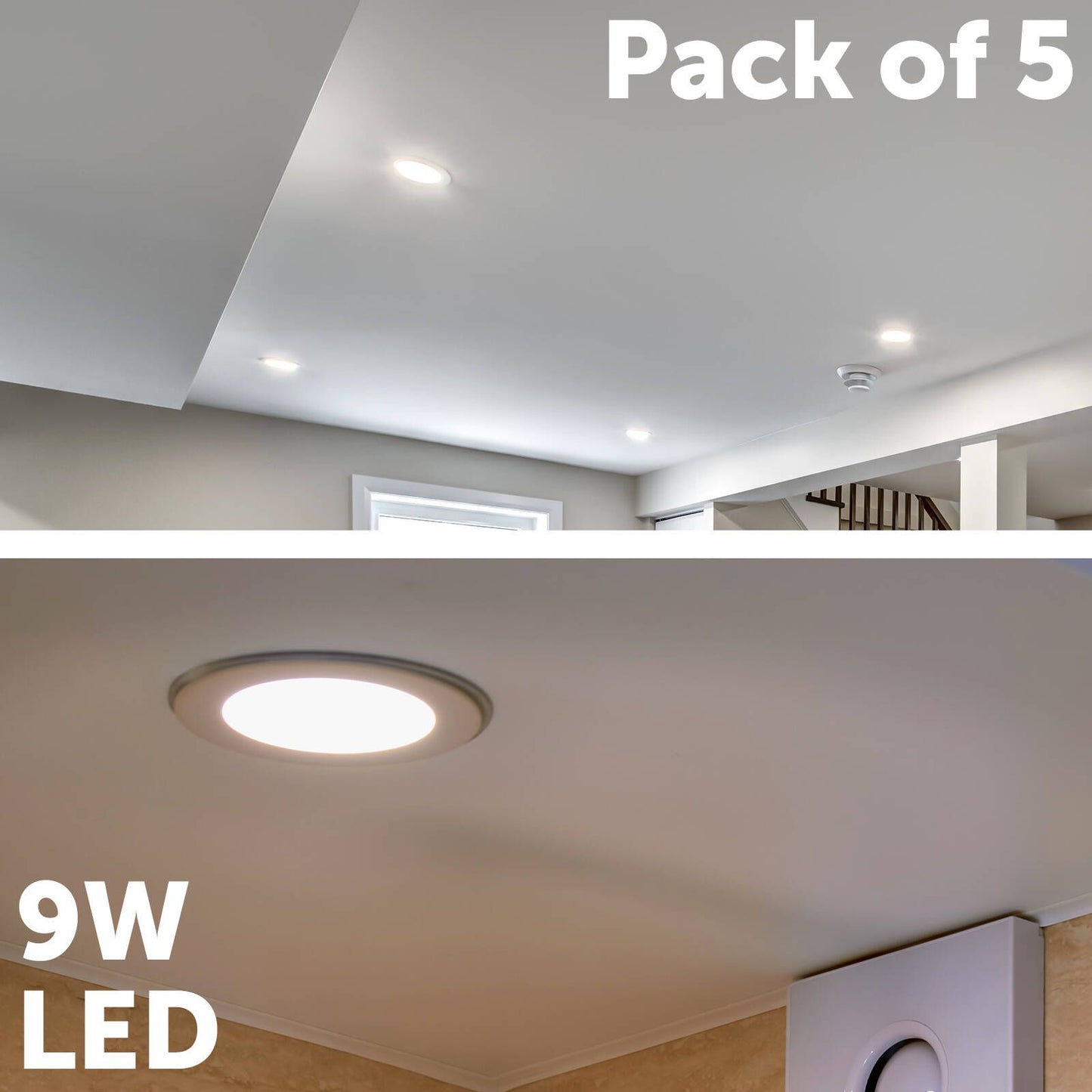 Arlec Tri Colour Dimmable LED Downlight - 9W - 110mm - 5 Pack
