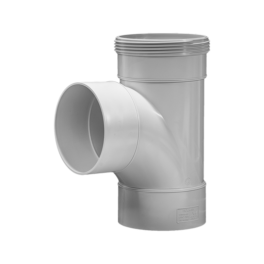 Holman 100mm PVC DWV Junction 88 Deg Grey Durable Connection