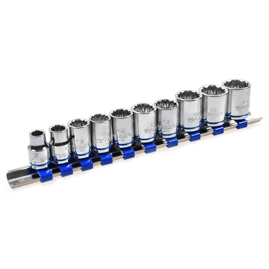 Trojan Socket Rail Set - 10 Piece - 3/8" Drive