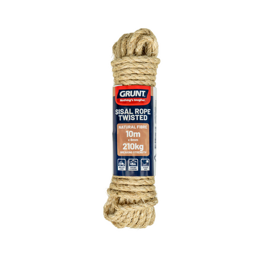 Grunt Sisal Twisted Rope - 8mm x 10m